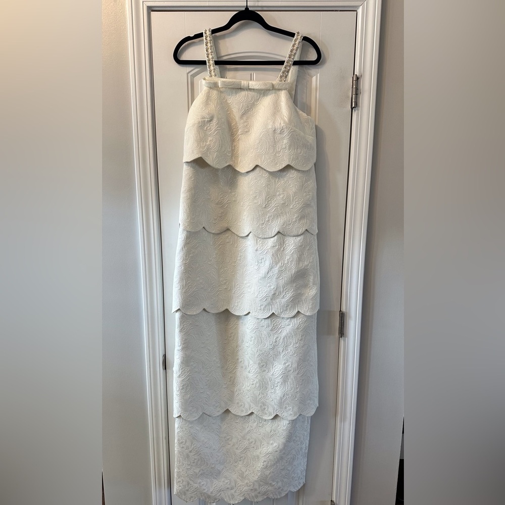 NWT! Mestiza New York Citrine Convertible Gown in Ivory Size 4 - Picture 7 of 15